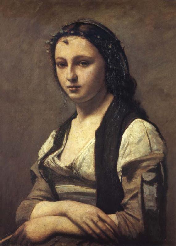Corot Camille The woman of the pearl China oil painting art